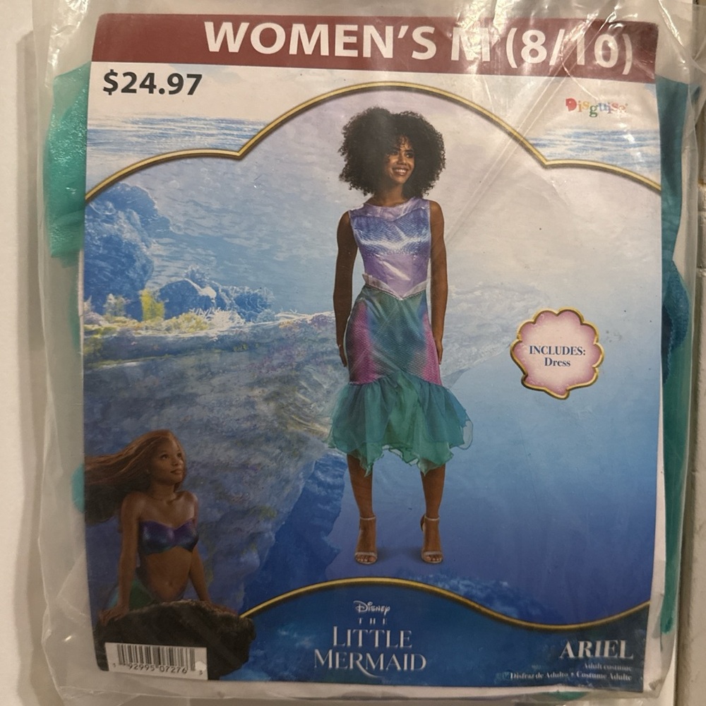 Disney Little Mermaid Women’s costume - Blue and Purple